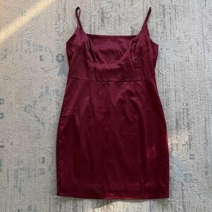 Lovely Day Burgundy Mini Dress